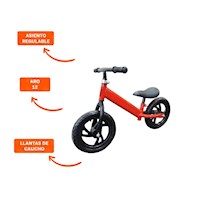Balance Bike Rojo sin Pedales para Aprender sin Complicaciones Y+Ligas Regalo